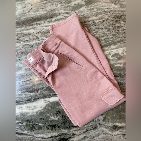 Aritzia Wilfred Pink Cargo Trousers Pants Women’s Size 10 High-Rise - Picture 2 of 6